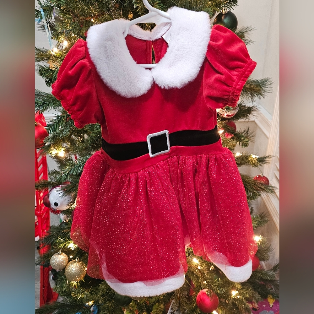 Amazon Red and White Kids Formal Dress